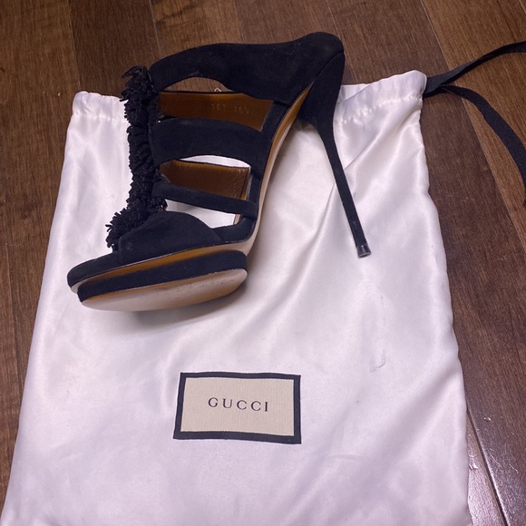 gucci autentic mules in leather and suede - Picture 2 of 5